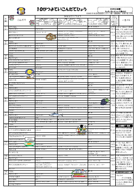R7.10予定献立表.pdfの1ページ目のサムネイル