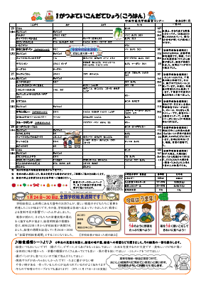 R8.1家庭配布用献立表.pdfの2ページ目のサムネイル
