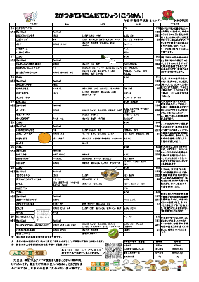 R8.2家庭配布用献立表.pdfの2ページ目のサムネイル