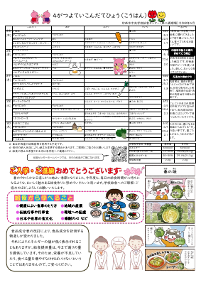 家庭配布用献立表R8.4.pdfの2ページ目のサムネイル