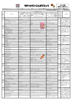 R8.9家庭配布用献立表.pdfの1ページ目のサムネイル