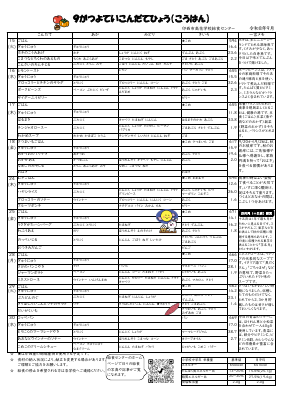 R8.9家庭配布用献立表.pdfの2ページ目のサムネイル